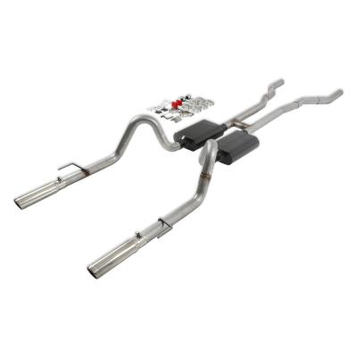 American Thunder Crossmember-Back Exhaust System Fits 1967-1970 Ford Mustang With V8 Engine And Headers. Aluminized Steel Aggressive To Moderate Sound Flowmaster
