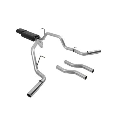 American Thunder Cat-Back Exhaust System 2000-2006 Toyota Tundra With 4.7L Engine Fits 2/4 Wheel Drive Models And All Wheelbases Aggressive To Moderate Sound Flowmaster