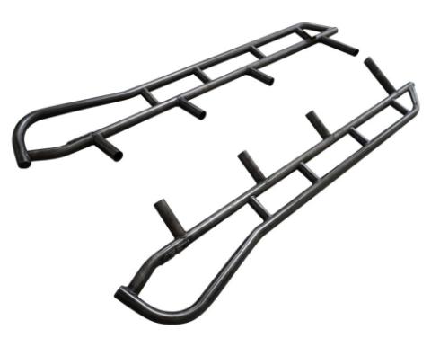 Toyota Pickup Rock Sliders 60.0 Inch Black Powdercoat without Fill Plates 84-95 Toyota Pickup Standard Cab All Pro Off Road