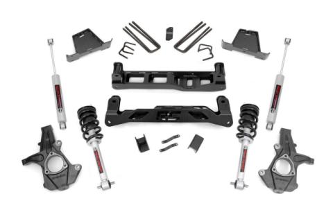 7.5 Inch Suspension Lift Kit w/N3 Shocks &amp; Struts 07-13 Silverado/Sierra 1500 Rough Country