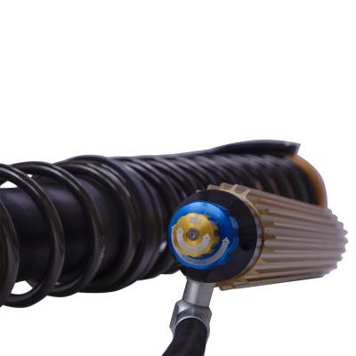 Suspension Shock Absorber and Coil Spring Assembly Monotube Rear Left Can-Am Maverick X3 Max RS Turbo R Type III Hard Anodized Black Hawk Powersports Bilstein