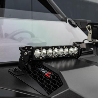 S8 10 Inch Light Bar Hood Mount Kit Polaris 2025 RZR ProR; ProS; ProXP, Clear Baja Designs