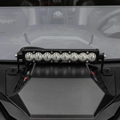 S8 10 Inch Light Bar Hood Mount Kit Polaris 2025 RZR ProR; ProS; ProXP, Clear Baja Designs