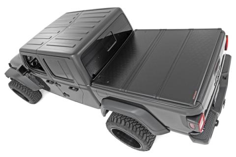 Hard Folding Bed Cover 5.0 Foot Bed 20-22 Jeep Gladiator JT 4WD Rough Country