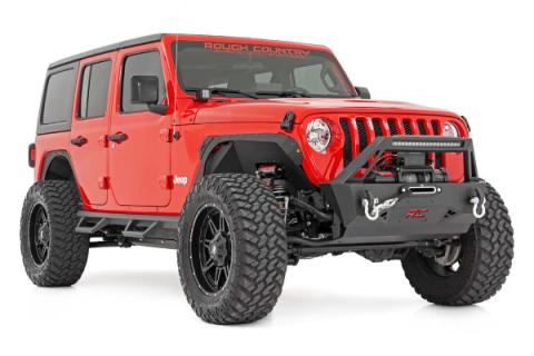 4 Inch Long Arm Suspension Lift Kit w/N3 Shocks 18-20 Wrangler JL 4 Door Rough Country