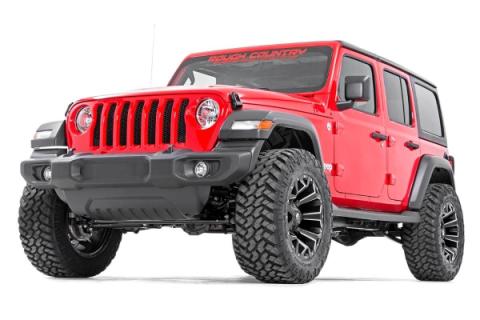 2.5 Inch Jeep Suspension Lift Kit Springs &amp; Vertex Shocks 18-20 Wrangler JL Rough Country