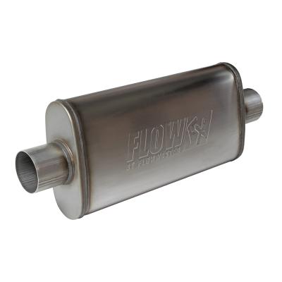 Flow Fx Muffler Flow Fx Muffler 3.00 Center In/3.00 Center Out Straight Through Performance Moderate Sound Stainless Steel Flowmaster