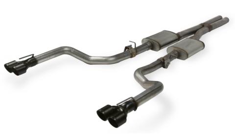Flow Fx Cat-Back Exhaust System 2015-2023 Dodge Challenger Srt392, R/T Scat Pack With 6.4L Hemi, Hellcat, Demon With 6.2L Hemi Engine And Active Exhaust Valves Aggressive To Moderate Sound Flowmaster