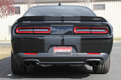 Flow Fx Cat-Back Exhaust System 2015-2023 Dodge Challenger Srt392, R/T Scat Pack With 6.4L Hemi, Hellcat, Demon With 6.2L Hemi Engine And Active Exhaust Valves Aggressive To Moderate Sound Flowmaster