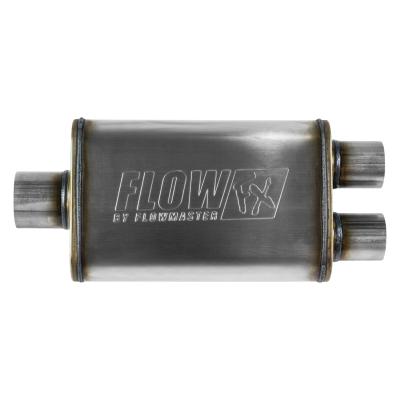 Flow Fx Muffler Flow Fx Muffler 3.00 Center In/ 2.50 Dual Out Moderate Sound Stainless Steel Flowmaster