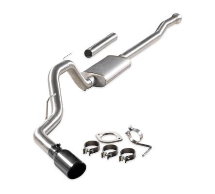 Signature Series Exhaust System Fits 2021-2025 Ford F-150 2.7, 3.5, 5.0-Liter, Signature Series Cat-Back, 304 Stainless Steel, Single Exit Exhaust Flowmaster