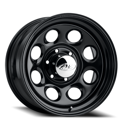 Steel Wheels 15x7 81 Black Soft 8 Black 5 On 114.3  Bolt Pattern -6 Offset Allied Wheels