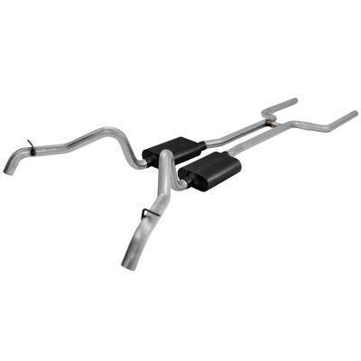 American Thunder Crossmember-Back Exhaust System Fits 1967-1968 Camaro And Firebird With V8 Engine 2.50 Inch Stainless Steel Aggressive To Moderate Sound Flowmaster