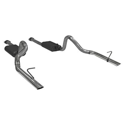 American Thunder Cat-Back Exhaust System 1986-1993 Ford Mustang Lx With 5.0L Engine Fits Coupes And Convertibles. Also Fits 1986 Ford Mustang Gt With 5.0L Engine Aggressive Sound Flowmaster