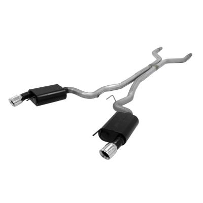 American Thunder Cat-Back Exhaust System Fits 2015-2017 Ford Mustang Gt 5.0L Coupe, 3.0-Inch Stainless Steel Aggressive To Moderate Sound Flowmaster