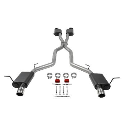 American Thunder Cat-Back Exhaust System Fits 2018-2024 Dodge Durango 6.4-Liter, American Thunder Cat-Back 3.0-Inch Stainless Steel Exhaust System, 4.00-Inch Polished Tips, Dual Out Rear Exit Flowmaster