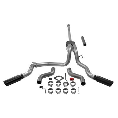 Outlaw Cat-Back Exhaust System Fits 2021-2025 Ford F-150 2.7L, 3.5L, 5.0L, 3.0 Inch Outlaw Dual Exit Stainless Steel Cat-Back Exhaust System Flowmaster