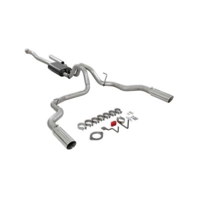 Force Ii Cat-Back Exhaust System Fits 2021-2025 Ford F-150 2.7, 3.5, 5.0-Liter, Force Ii Cat-Back, Dual Out Rear Exit, 4.00-Inch Polished Tips, Stainless Steel Exhaust System Flowmaster