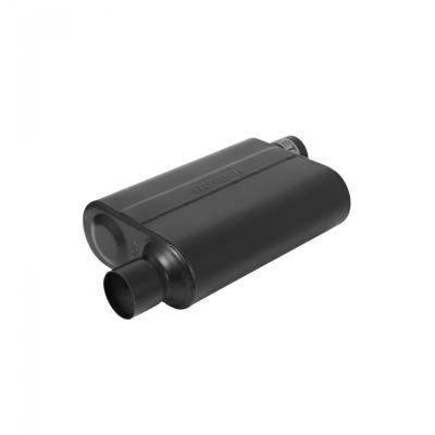 Super 44 Series Chambered Muffler Super 44 Series Stainless Steel 2.50 Offset In 2.50 Offset Out Aggressive Sound Flowmaster