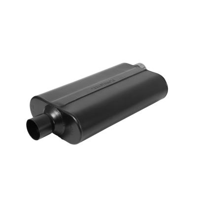 50 Series Delta Flow Chambered Muffler 50 Delta Flow Stainless Steel 2.50 Offset In 2.50 Center Out Moderate Sound Flowmaster