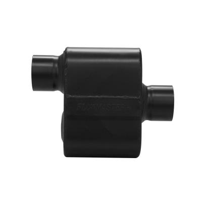 Super 10 Series Chambered Muffler Super 10 Series Stainless Steel 3.00 Offset In/3.00 Center Out Aggressive Sound Flowmaster
