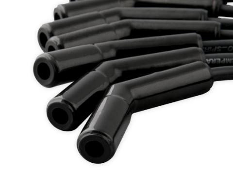Spark Plug Wire Set Extreme 9000 Ceramic Boot Ls Terminals Ls3/Ls4/Ls7 Black Custom Fit Extreme Heat Black Ceramic Boot Ferro Spiral Core Spark Plug Wire Set ACCEL
