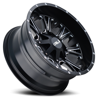 Cast Aluminum Wheels Americana 9101 SB 20x9 Milled Spokes Satin Black 5 On 127/5 On139.7 Bolt Pattern 0 Offset Cali Offroad Wheels