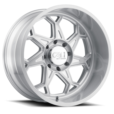 Cast Aluminum Wheels Sevenfold 9111 SL 20x9 Brushed Brushed Silver 6 On 135 Bolt Pattern 0 Offset Cali Offroad Wheels