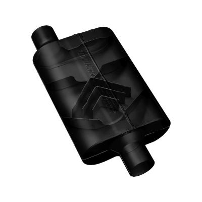 40 Series Delta Flow Chambered Muffler 40 Delta Flow 2.50 Center In 2.25 Dual Out Aggressive Sound Flowmaster