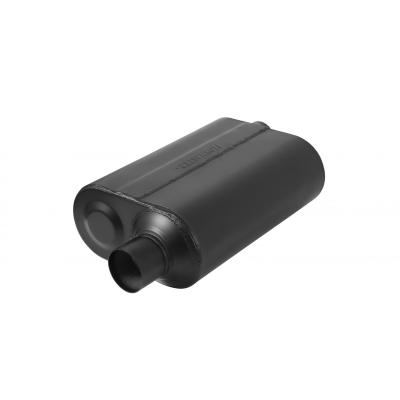 Super 40 Series Chambered Muffler Super 40 2.50 Offset In 2.50 Offset Out Aggressive Sound Flowmaster