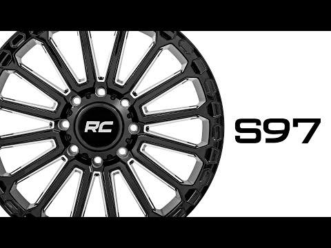 97 Series Wheel One-Piece Gloss Black 17x9 6x135 -12mm Rough Country