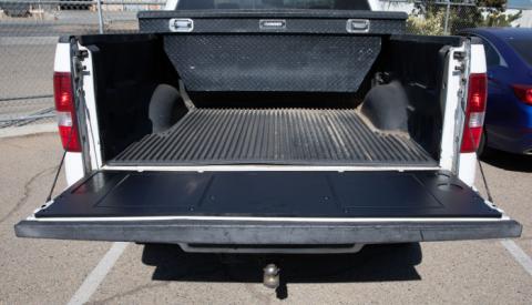 04-08 Ford F-150 Overland Tailgate Table Divided Cutting Board Black All Pro Off Road