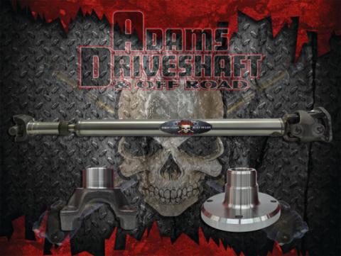 JK Rear 1350 CV Greaseable Driveshaft 4 Door Adams Driveshaft