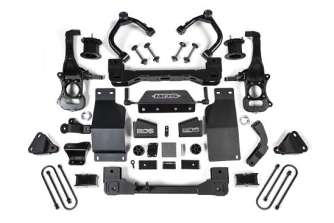 2025-Up Silverado/Sierra 1500 4WD 4 Inch Suspension Lift Kit w/ARC 3.0 Diesel / 2.7 Gas 3 Inch Rear Block Spacer Front BDS Suspension