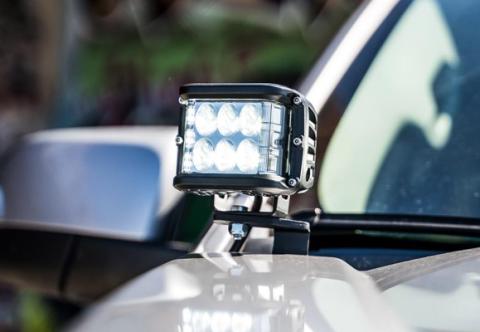 2019-2022 Ford Ranger Low Profile Ditch Light Brackets Cali Raised LED