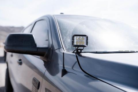 14-21 Tundra Low Profile Ditch Light Brackets Kit (2) 3X2 18W LED Pods No Switch Cali Raised LED