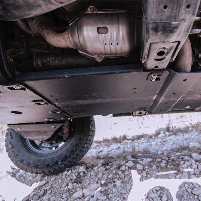 2014-Present 4Runner Transfer Skid Plate Aluminum/Raw Cali Raised LED