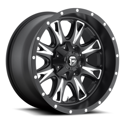 Aluminum Wheels 18X9 Throttle D513 5 On 139.7/5 On 150 Black Milled 110.3 Bore 20 Offset Fuel Off Road Wheels