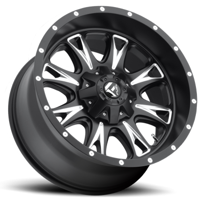 Aluminum Wheels 18X9 Throttle D513 5 On 139.7/5 On 150 Black Milled 110.3 Bore 20 Offset Fuel Off Road Wheels