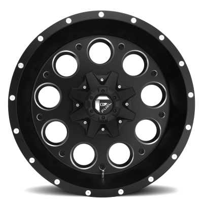 Aluminum Wheels 17X9 Revolver D525 5 On 114.3/5 On 127 Matte Black/Milled 78.1 Bore -12 Offset Fuel Off Road Wheels