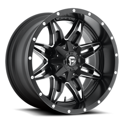 Aluminum Wheels 20X9 Lethal D567 5 On 114.3/5 On 127 Matte Black/Milled 78.1 Bore 1 Offset Fuel Off Road Wheels