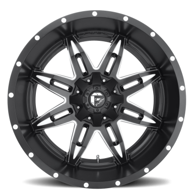 Aluminum Wheels 20X9 Lethal D567 5 On 114.3/5 On 127 Matte Black/Milled 78.1 Bore 1 Offset Fuel Off Road Wheels