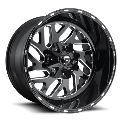 Aluminum Wheels 22X10 Triton D581 5 On 114.3/5 On 127 Gloss Black/Milled 78.1 Bore -18 Offset Mesh Spoke Fuel Off Road Wheels