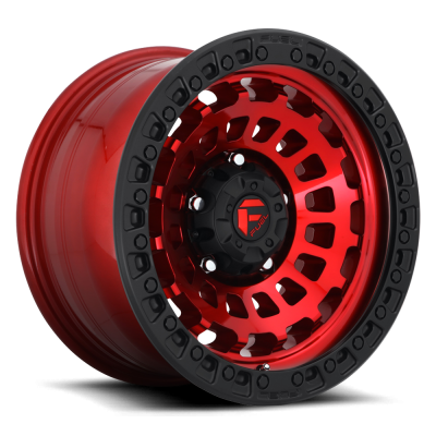 Aluminum Wheels 20X9 Zephyr D632 5 On 127 Candy Red W/Matte Black Ring 71.6 Bore 1 Offset Fuel Off Road Wheels