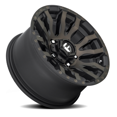 Aluminum Wheels 17X9 Blitz D674 5 On 127 Matte Black Double Dark Tint 71.5 Bore 1 Offset Multi Spoke Fuel Off Road Wheels