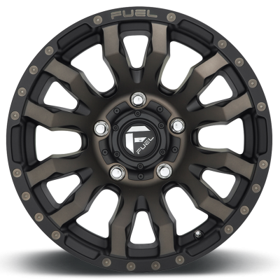Aluminum Wheels 17X9 Blitz D674 5 On 127 Matte Black Double Dark Tint 71.5 Bore 1 Offset Multi Spoke Fuel Off Road Wheels