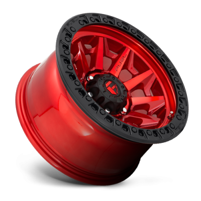 Aluminum Wheels 20X10 Covert D695 5 On 127 Candy Red Black Bead Ring 71.5 Bore -18 Offset Multi Spoke Fuel Off Road Wheels
