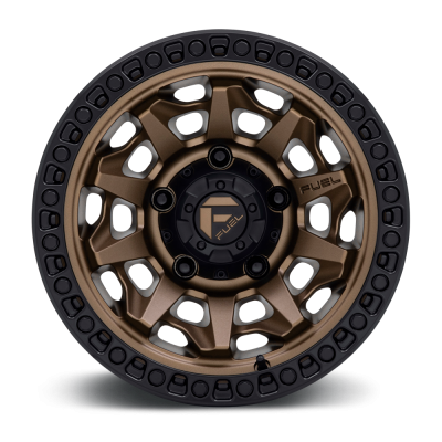 Aluminum Wheels 20X10 Covert D696 5 On 127 Matte Bronze Black Bead Ring 71.5 Bore -18 Offset Multi Spoke Fuel Off Road Wheels