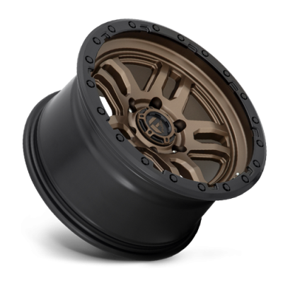 Aluminum Wheels 20X9 AMMO D702 5 On 127 Matte Bronze W/Black Bead Ring 71.5 Bore 1 Offset 5 Spoke Fuel Off Road Wheels