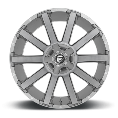 Aluminum Wheels 20X10 Contra Platinum D714 5 On 114.3/5 On 127 Brush Gunmetal Gray/Clear Tint 78.1 Bore -18 Offset Multi Spoke Fuel Off Road Wheels